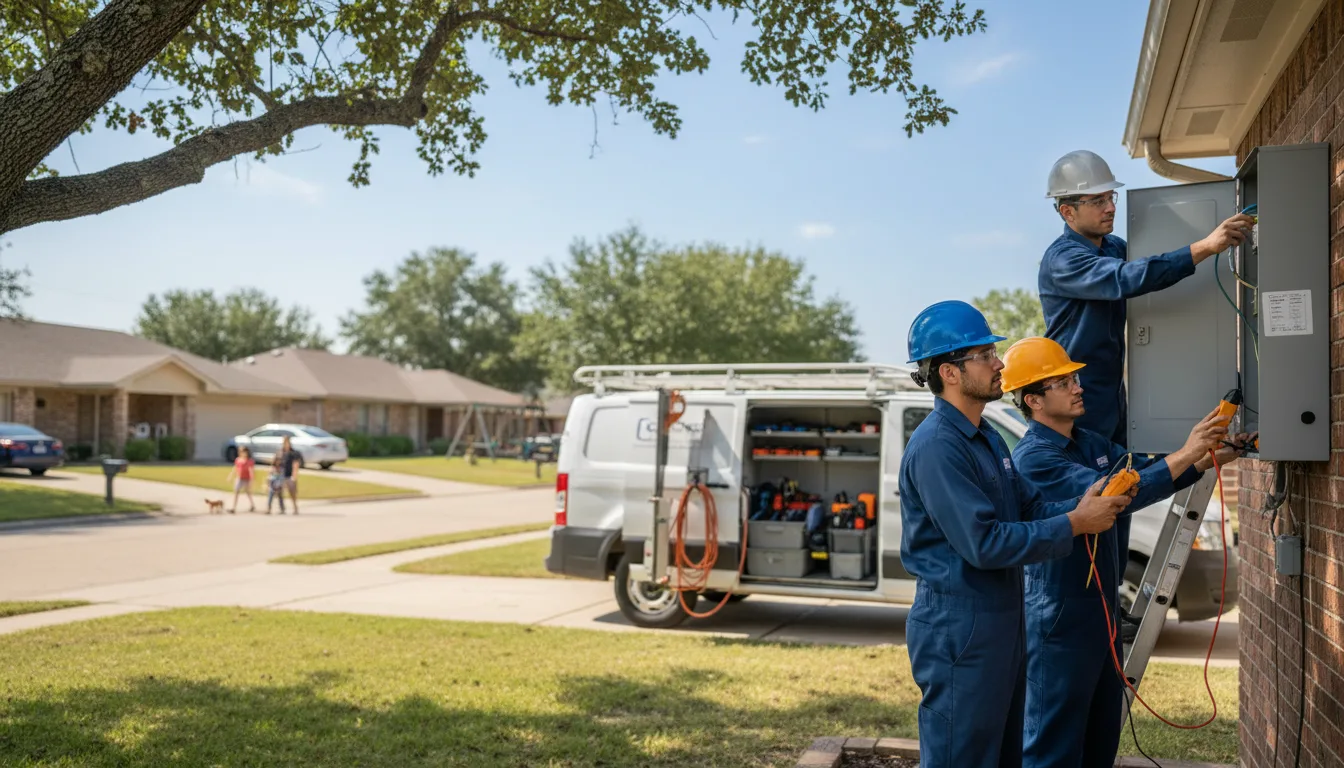 Certified electrician providing emergency electrical services in Russell, MN